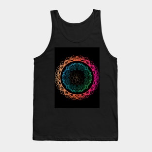 Colourful Mandala Graphic Hindi Art Design Tank Top